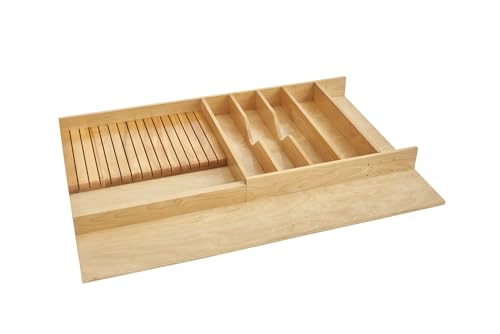 REV-A-SHELF Wood Trim-to-Fit Utensil/Knife Block Drawer Insert Organizer