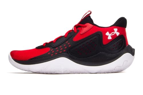 Under Armour UA Jet '23 Sneaker, Unisex-Erwachsene, Red/Black/White, 45 EU Wide