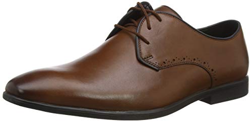 Image of Clarks Mens Bampton Park Black LeatherLace
