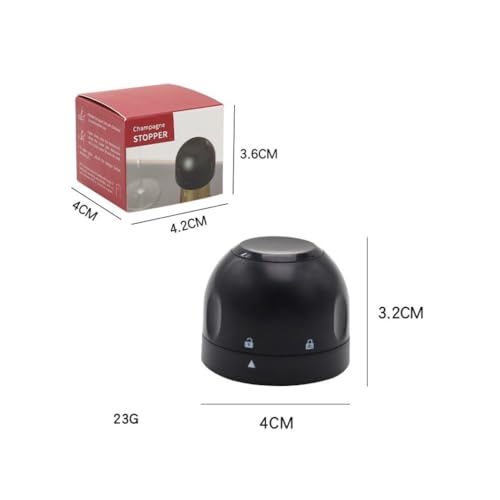 Tampa Hermética Rolha para Garrafa Champanhe e Espumantes: Fechamento com Trava Vedação de Silicone