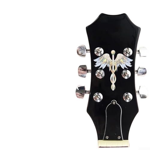 Enhance the Look of Your Guitar with Removable Headstock Decal Sticker Fits Electric and Acoustic Guitars (Wing)