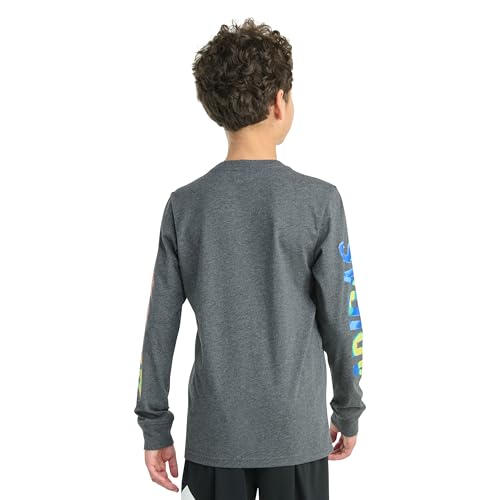 adidas Boys' Long Sleeve Spectrum of Light Heather Tee4
