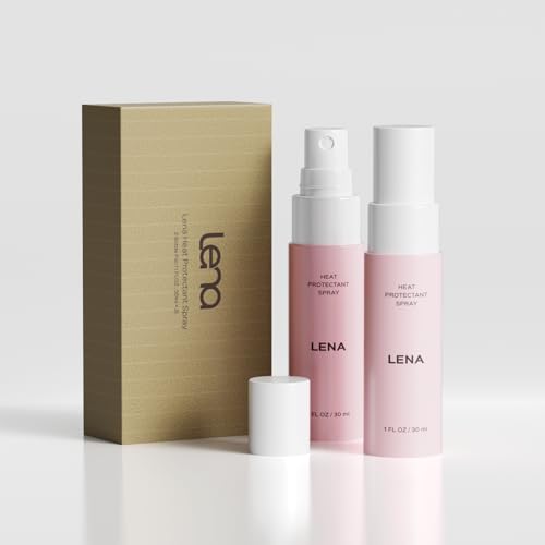 LENA HAIR Heat Protectant Spray (2-Pack, 1 fl oz Each) | For Trav...
