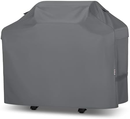Unicook 50 Inch Grill Cover for 48 Inch Outdoor Grill, Heavy Duty Waterproof BBQ Cover Compatible with Weber Spirit 200 Series, Fade Resiatnt Gas Barbecue Protector, All Weather Protection, Grey