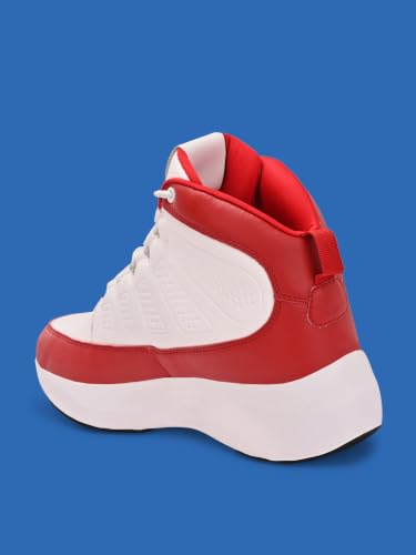 Image of OFF LIMITS Griffith Basketball Boots for Men | High-Top Lace-Up Shoes with Memory Foam Comfort & Durable Sole for Basketball Games, Practice Sessions, Campus Wear & Streetwear