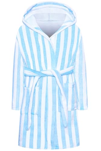 Image of Umeyda Girls & Women Fleece Hooded Robes, Soft Fuzzy Bathrobe Warm Plush Fluffy Bath Robe for Kids Womens