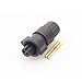 Conxall 16280-2Sg-315Wk Micro-Con-X Straight Cable Plug W/Winged Coupling Ring 2 Socket - Crimp Contacts