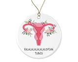 BDAKDesigns Falalalalalopian Tubes Weihnachtsschmuck – OBGYN Ornament – Fruchtbarkeitskrankenschwester Ornament – Fruchtbarkeitsarzt Ornament – Weihnachtsdekoration auf beiden Seiten bedruckt