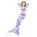 Mermaid Tail Swimsuit with Monofin Girls Boys Swimwear Bikini Set