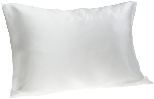 Spasilk 100% Pure Silk Facial Beauty Pillowcase, Standard/Queen Size Natural While