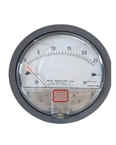 Folisila Zeiger Differenzdruckmessgerät 0-25mbar