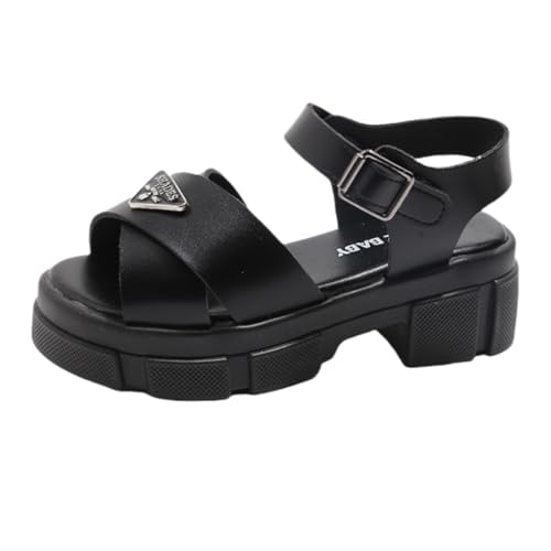 Girls Summer Crossing Platform Sandals Thick Sole Beach Slides Shoes