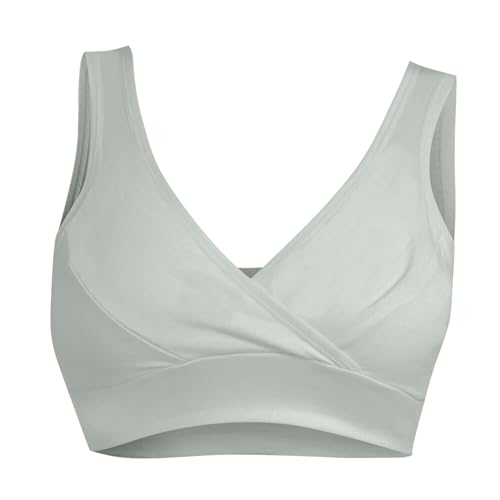 Bralette sin costuras para uso diario, sin aros, brasier de maternidad frontal, transpirable, con alambre, para dormir, amamantar, deportes, suave, para mujer, súper push up, invisible, clip de cierre