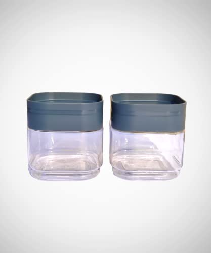 Image of Cello Plastic Modustack Square Canister, 500 ml Pair of 2, pack of (1)