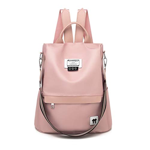 Preisvergleich Produktbild ZWBP Der Neue Dual Use Freizeitmode Wilder Rucksack Schüler Schultasche Diebstahlsicherer Rucksack Ravel Kulturbeutel (Color : Pink, Size : Free Size)