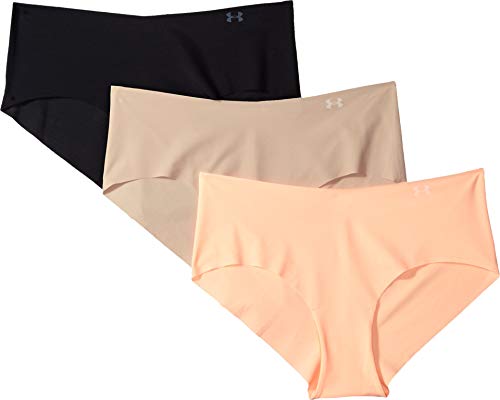 Image of Under Armour Women's Deprecated-3-pack Pure Stretch No Show Hipster Underwear, All-day Comfort Fit & Ultra-soft