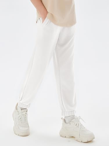 Haloumoning Boys Athletic Sweatpants Basic Elastic Waist Joggers Active Pants with Pockets 5-14 Years2