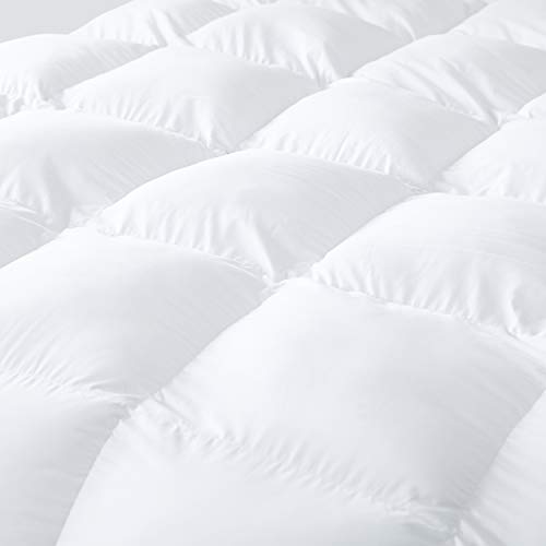 Luxurious Hungarian Goose Down Comforter Duvet Insert Full / Queen Size, All-Season, 65 Oz Fill Weight, Premium Baffle Box, 800 Thread Count - 100% Egyptian Cotton Cover (White) #TOP6