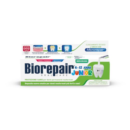 Biorepair, Dentifricio Junior 6-12 anni, 75 ml