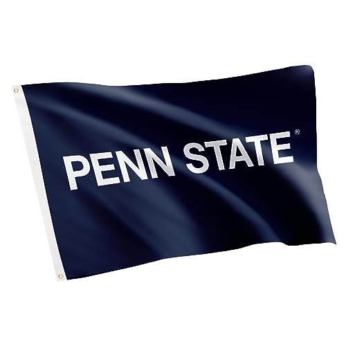 Desert Cactus The Pennsylvania State University TPSU Flag - 3 x 5 Feet Nittany Lions Banner, Indoor/Outdoor Durable Fabric, 100% Polyester Design (Style 3) by Desert Cactus - Used condition - US$28.79