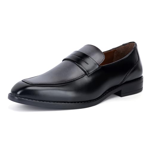 Image of LOUIS STITCH Men's Formal Shoes - Leatherette, Breathable Lining, Moccasins Style | Comfortable for Business, Casual, Parties | Double Tone Finishing (SXMCDS)