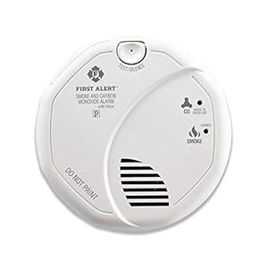 FIRST ALERT BRK SC7010BV Hardwired Talking Photoelectric Smoke and Carbon Monoxide (CO) Detector , White