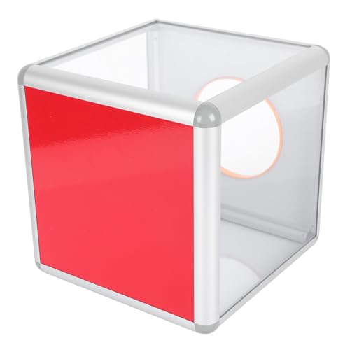 Caja de rifa portátil para resolver la falta de espacio en mesas 2