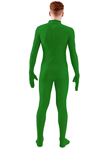 Image of Ensnovo Mens Mock Neck Full Body Unitard Spandex Zentai Suits Costumes
