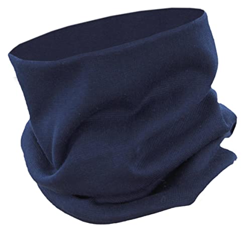 TupTam Mütze und Schal Kinder Set – Weiches Schal Mütze Set Kinder für Herbst und Winter, Farbe: Dunkelblau, Größe: 52-56