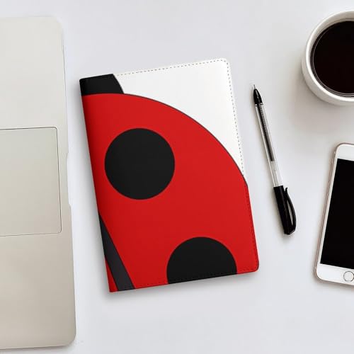 Couverture de notes A5 en cuir synthétique de qualité supérieure Ladybug