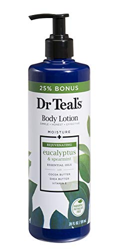 Dr Teal's Body Lotion - Rejuvenating Eucalyptus & Spearmint - 20 oz Bonus Size