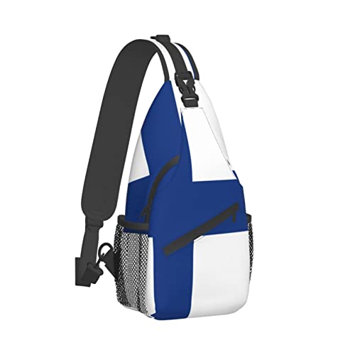 Mochila Bandolera Unisex Negra para Senderismo miniatura 3