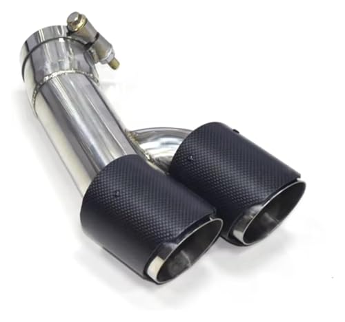 Tuyau d'échappement pour BMW F30 F31 320i 318i en acier inoxydable argenté et carbone