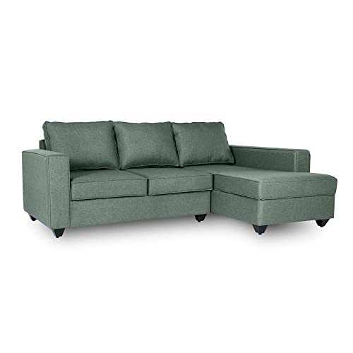 Image of Wakefit Sofa Set | 3 Year Warranty | Sofa 2 Seater, 2 Seater Sofa for Living Room, Wooden Sofa Set, Couch Sofa for Living Room, Sofa for Living Room - Napper(Omega : Green)