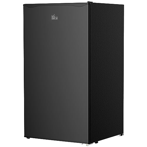 HOMCOM Under Counter Fridge 91L Small Fridge with Chiller Box Black