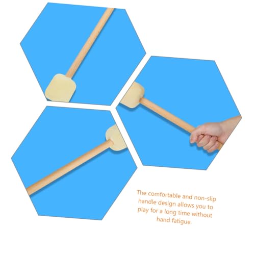 Maza para tambor con mango cómodo, accesorio para percusión para músicos y educadores miniatura 3