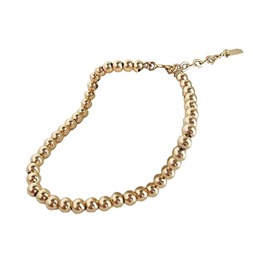 Bracelet perle creuse 4mm en argent S925, l'excellence des bijoux pour femmes