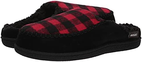 MUK LUKS Men's Staughton Slipper, Black, 9 | Image 6