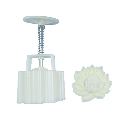 Flower Moon Cake Mold Household Mung Bean Cake Model Printed With Embossed Ice-skin Pastry Baking Grinding Tool