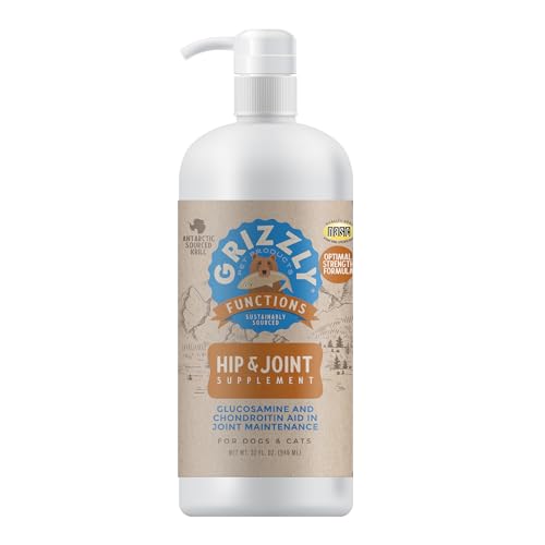 Grizzly Joint Aid for Dogs Liquid Hip and Joint Support (Extra Strength), 32 fl...