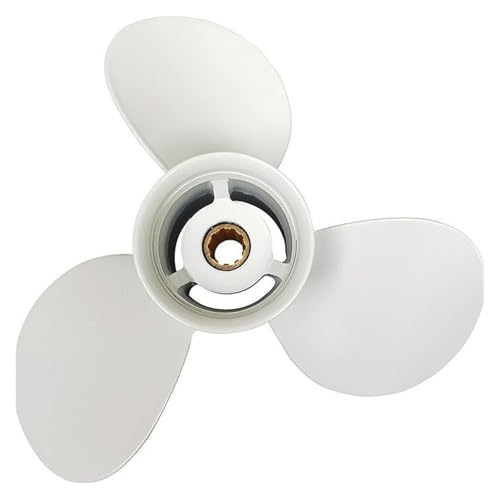 9 7/8x12-F マリンバイク用アルミプロペラ 船外機 20hp 25hp 30hp 対応 664-45954-00-EL 交換用 10スプライン歯 高い安定性