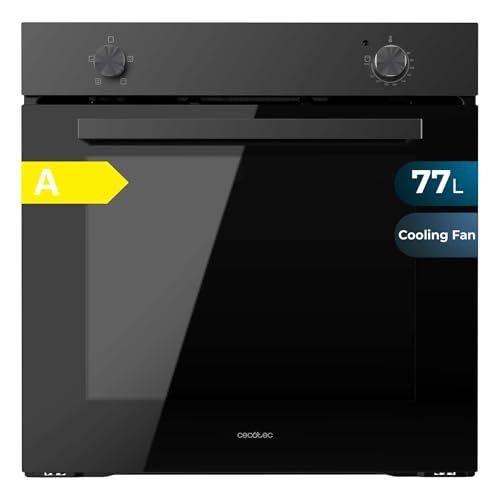 Cecotec Four Intégrable Bolero Hexa C126000 Dark Inox A 77 L. 2800W, 4 Fonctions, Mode Convection, Steam Base X2, Basse Consommation, Nettoyage Facile, 5...