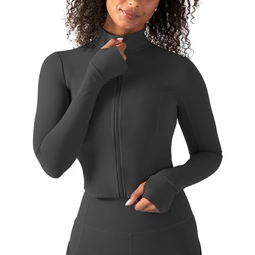 Image of YITTY Active Women's Ultraluxe Full Zip Jacket, Athleisure, 4-Way-Stretch, Thumbholes