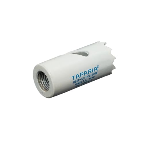 Image of Taparia Bi-Metal Hole Saw Cutter HSBM22 (22 mm Dia)-Variable Pitch Teeth, HSS 8% Cobalt-Precision Cutting Tool for Metal, Wood, Plastic-Professional Grade, DIY