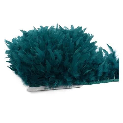 Boa plumas marabú esponjosas de pavo con cinta de flecos para remates de ropa 2