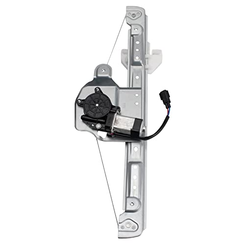 Image of TRQ Rear Driver Side Power Window Motor and Regulator Assembly Power Compatible with 2004-2008 Chrysler Pacifica