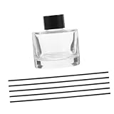 Hemobllo 1satz Essenzielle Öl-diffusorflasche Praktische Aromatherapie-Flasche Mit Diffusor-Sticks Glasflasche Elegantes Design Für -Dekoration Und Duftöl-anwendungen