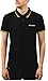 Lambretta Mens Twin Tipped Polo Shirts (XXX Large, Black/Gold)