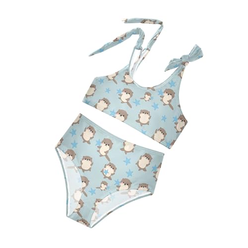 Image of Girls Tankini Swimsuit Bathing Suit Two Piece Bikini Summer Beach Swimwear with Adjustable Strap 3-12 Years