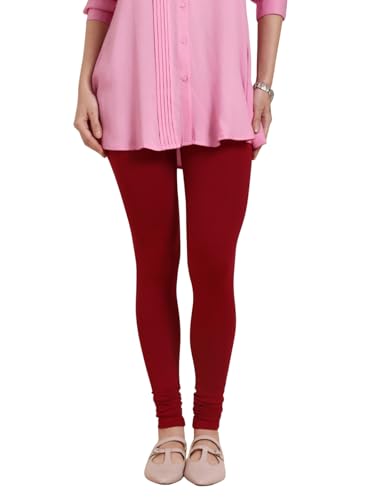 Image of TWIN BIRDS Tailored Cut and Classic Fit Super Stretchable Elastane Fabric Churidar Leggings for Women
